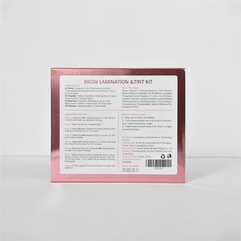 ABGU  Eyebrow Lifting Kit and Tint Brow Lamination Perming Lotion Dye Tint Combination Brow Setting Eye Makeup