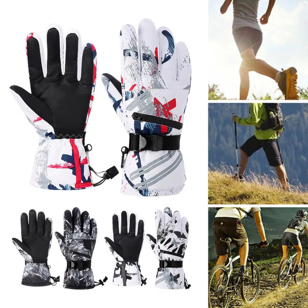 Snow Rain Resistant Gloves Winter Cycling Gloves Waterproof Windproof Warm Unisex Outdoor Skiing Riding Gloves with for Great