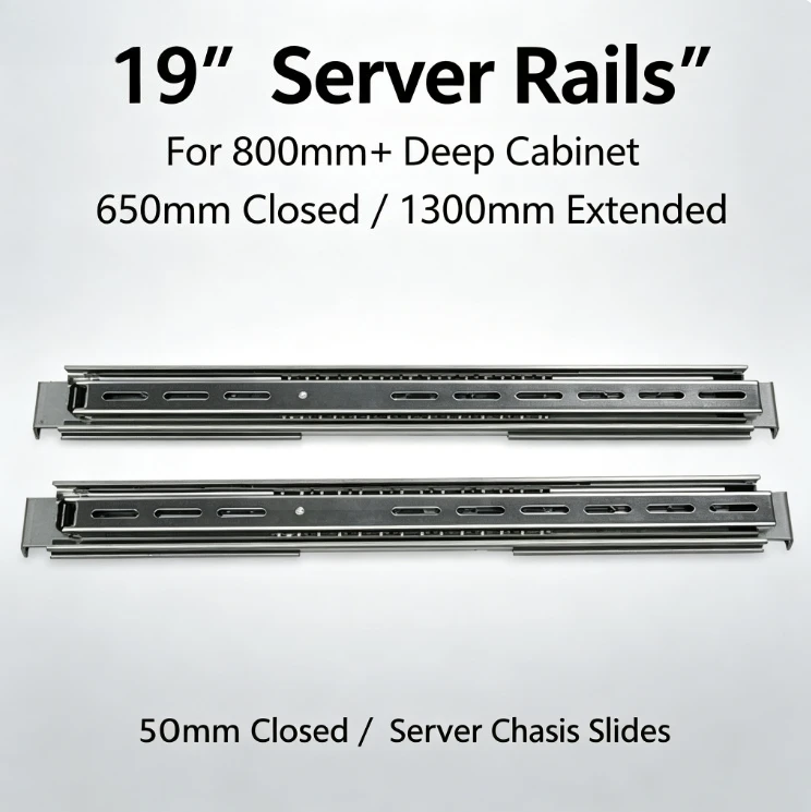 

Server Rail 2U3U4U Chassis 19 Inch Rack Type Three Section Slide Rail Machine Room 800 Deep 42U Network Rail