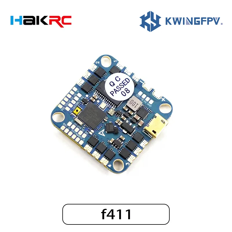 HAKRC F4126 F411 AIO Flight Controller ICM42688 BLHELI_S 20A/40A ESC Built-in OSD Barometer Current Sensor 2-6S for RC FPV Drone