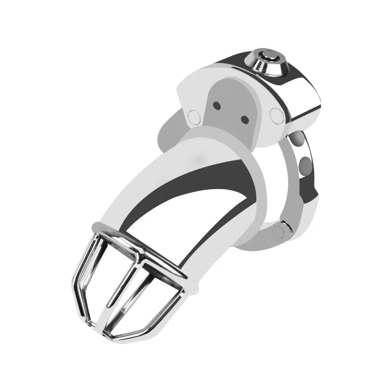 New Adjustable Male Chastity Cock Cage Penis Lock Adjustable Penis Ring Chastity Cage BDSM Sex Toys Drop Shipping