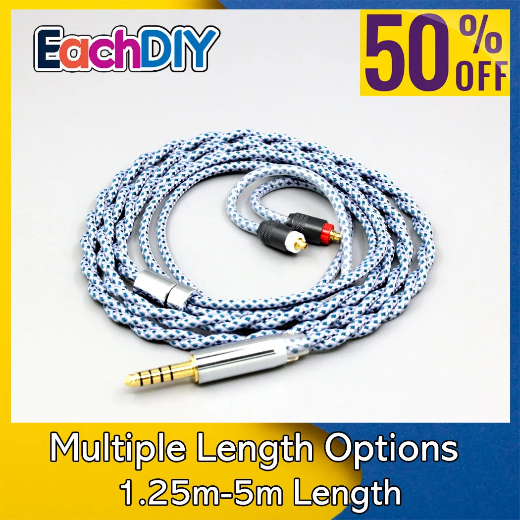 

99% Pure Silver Mix Graphene OCC Shielding Earphone Cable For Sony XBA-H2 XBA-H3 xba-A3 xba-A2 LN008460