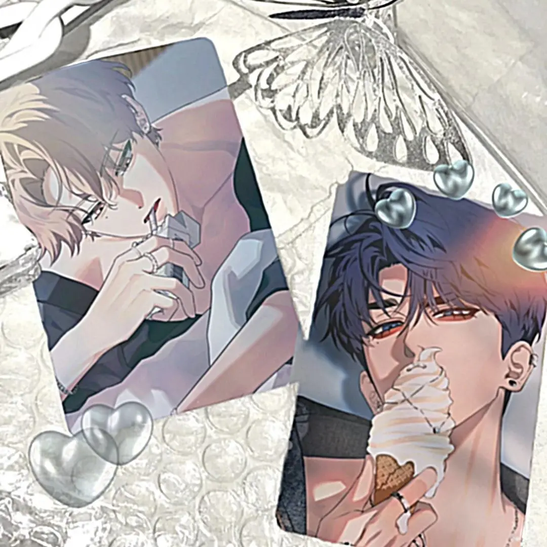 2 cards/set Sketch Korean bl manhwa Perfume's small card fans made Unofficial card High definition and high quality