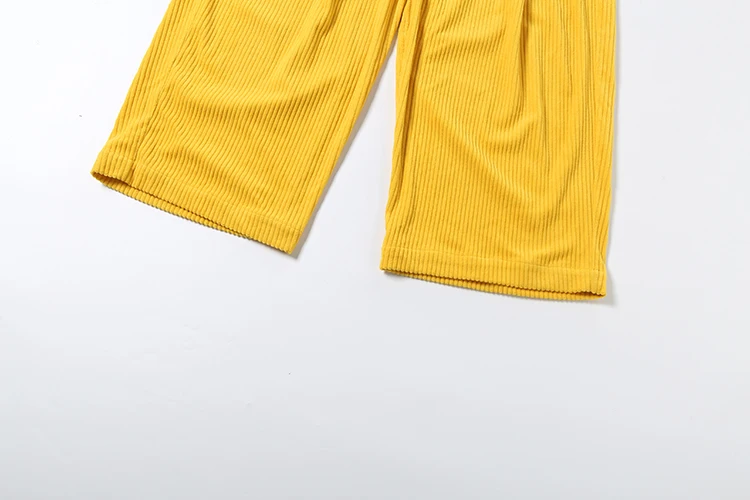 Weird Puss Lässige, bequeme lange Hose für Damen, Herbsttrend, elastische, hochtaillierte, einfarbige, schlichte, Oversize-Style, klassische Streetwear – Detail 9