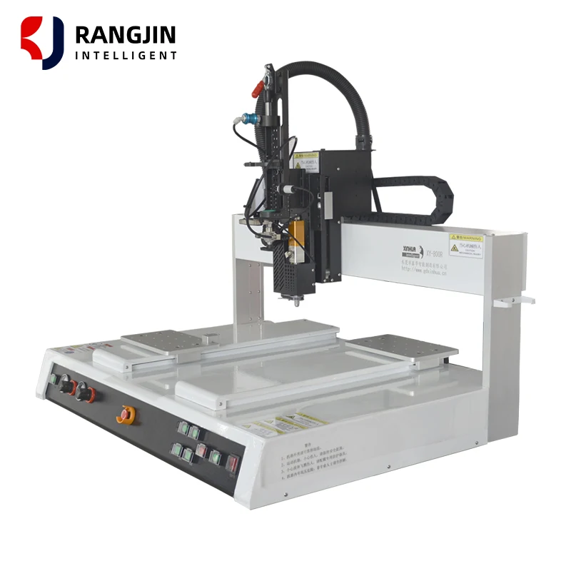 3 Axis High Precision Automatic Desktop Hot Melt Glue Dispensing Machine Syringe Multi Outlet Pneumatic Motor PVC Glue Dispenser
