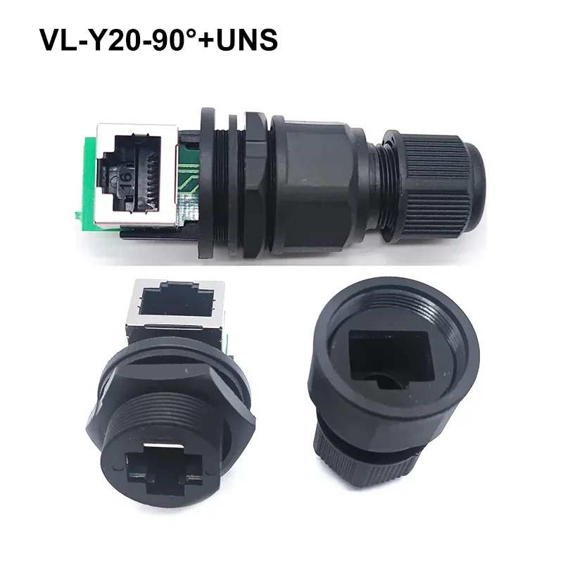 Waterproof M20 RJ45 Network Connector IP67 8Pin Ethernet Port Module Adapter RJ45 Network Cable Board Front/Rear Plug Socket image 3