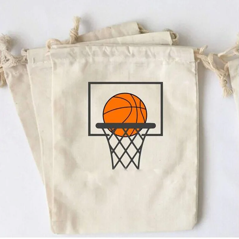 5pcs Basketball gift bags Sports themed kid boy 6th 7th 8th 9th 10th 16th 21st birthday Party Dessert table decoration favor