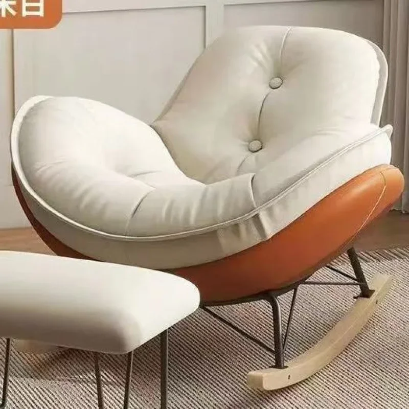 Lazy sofa shell chair, single nap balcony casual household penguin rocking chair