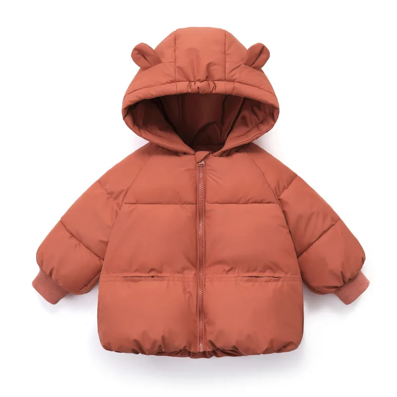 Boy Girl Toddler Hood Down Parkas 26 Autumn Winter Thick Warm Baby Toddler Padded Jacket Coat Kid Children Clothes Outfit