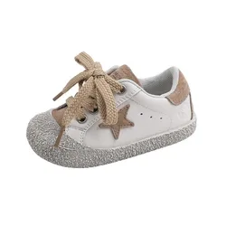 DIMI 2023 Spring Boy Girl Toddler Shoes Fashion Soft Microfiber Leather Infant Sneakers Comfortable Non-Slip Casual Baby Shoes