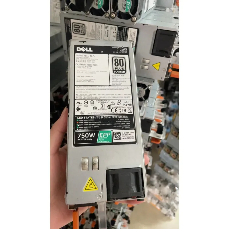 для блока питания DELL 750W Green Standard EPP, модель E750E-S1