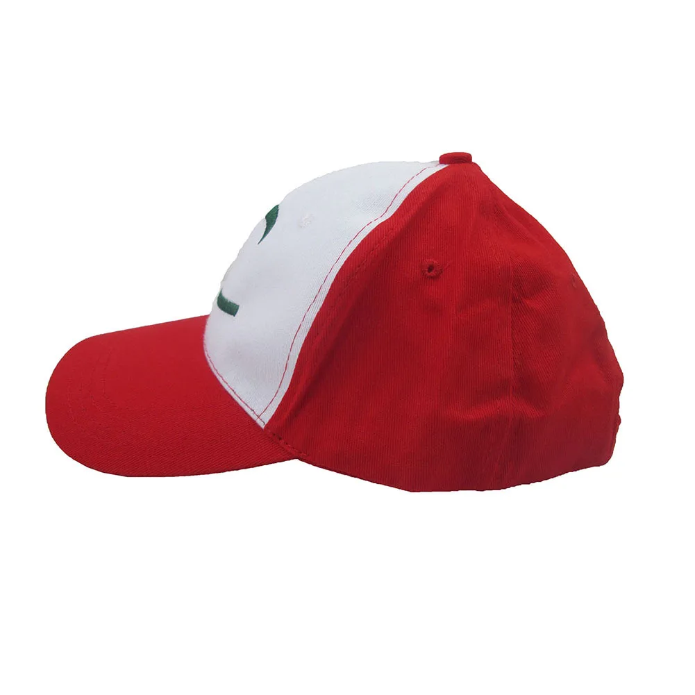 Brdwn Cute Splicing Sun Hat Ash Ketchum Anime Cosplay Hat Embroidery Baseball Cap Pocket Adjustable Prop Party