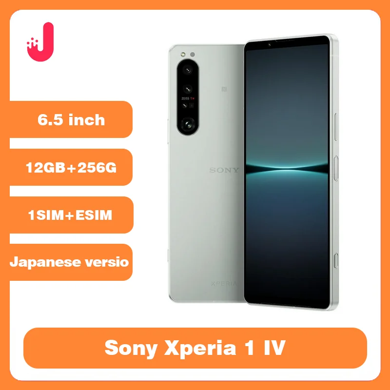 Sony Xperia 1 IV Japanische Version 12+256GB 5G 6,5" Snapdragon 8 Gen 1 acht nukleare Dreifach 12MP NFC Original-Mobiltelefon.