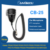 CB-25 Microphone 4 Pin Connector For Cobra PR240 PR245 PR550 PR3000 PR3175 PR4200 Uniden Galaxy Car CB Radio