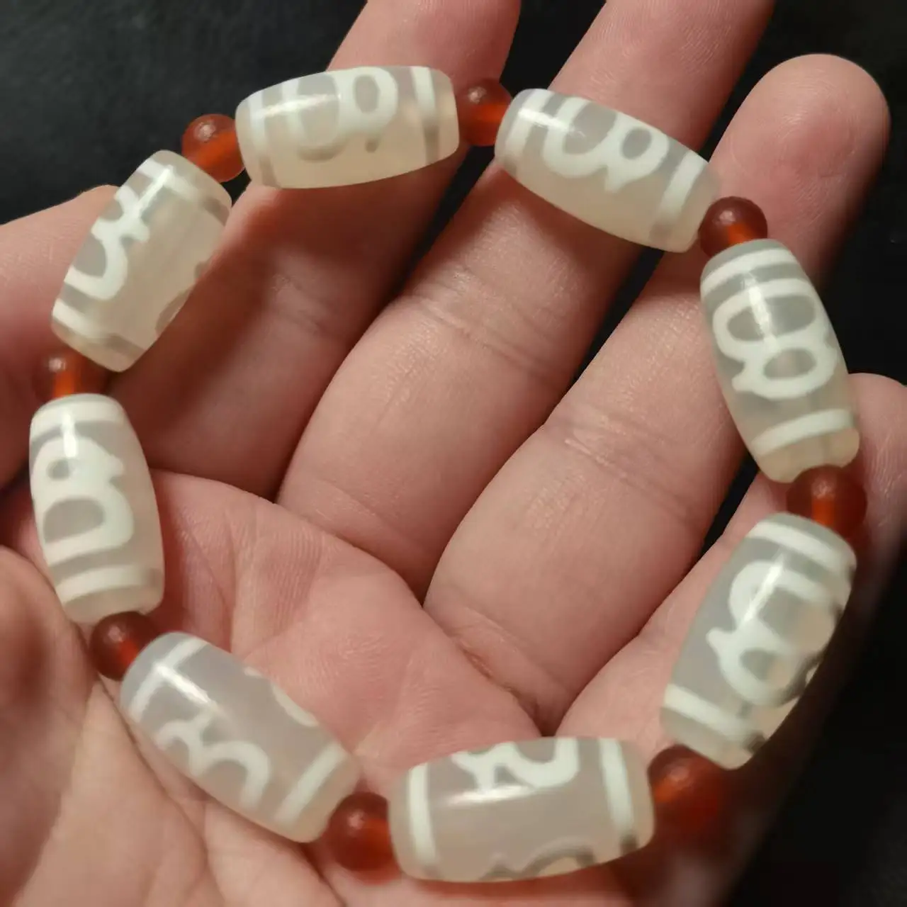 Top Tibetan Dzi Bracelet natural agate Wealth men Charming bracelets high quality precious taki Bracelet for women 6