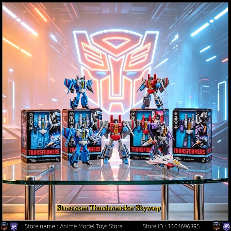 

New stock Transformers SS 86 Starscream Thundercracker Skywarp Movie Anime Character Handheld Model Toy Collection Birthday Gift