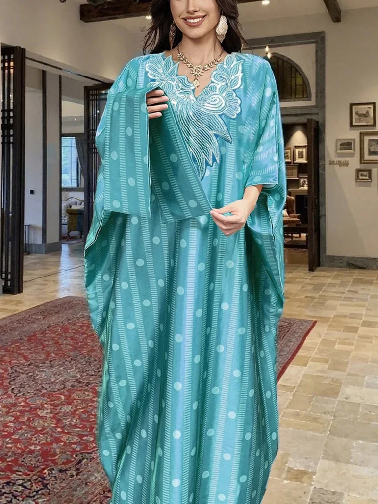 

Plus Size Abayas for Women Dubai African Muslim Fashion Caftan Marocain Evening Party Dresses Boubou Djellaba Femme Outfits