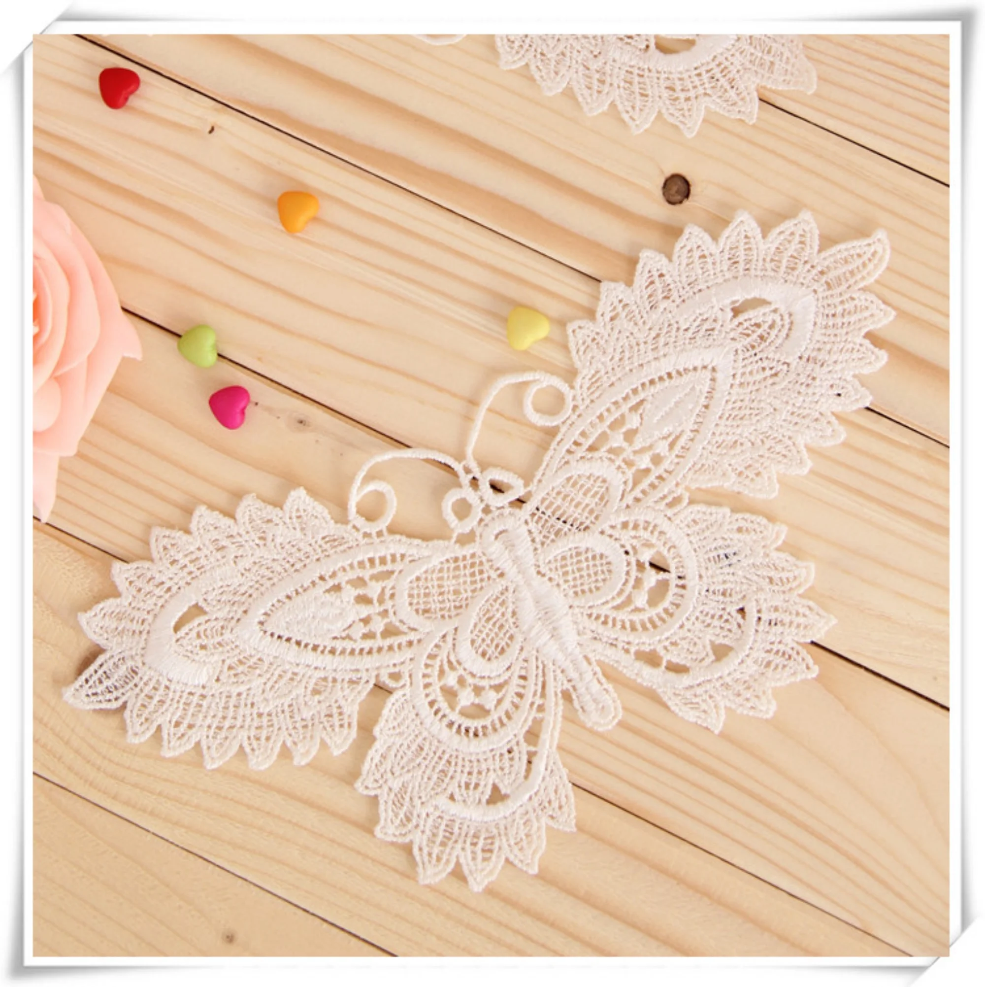 1 Uds. Apliques de encaje, apliques de mariposa, parches para suministros de boda, apliques de pelo nupcial, tocado