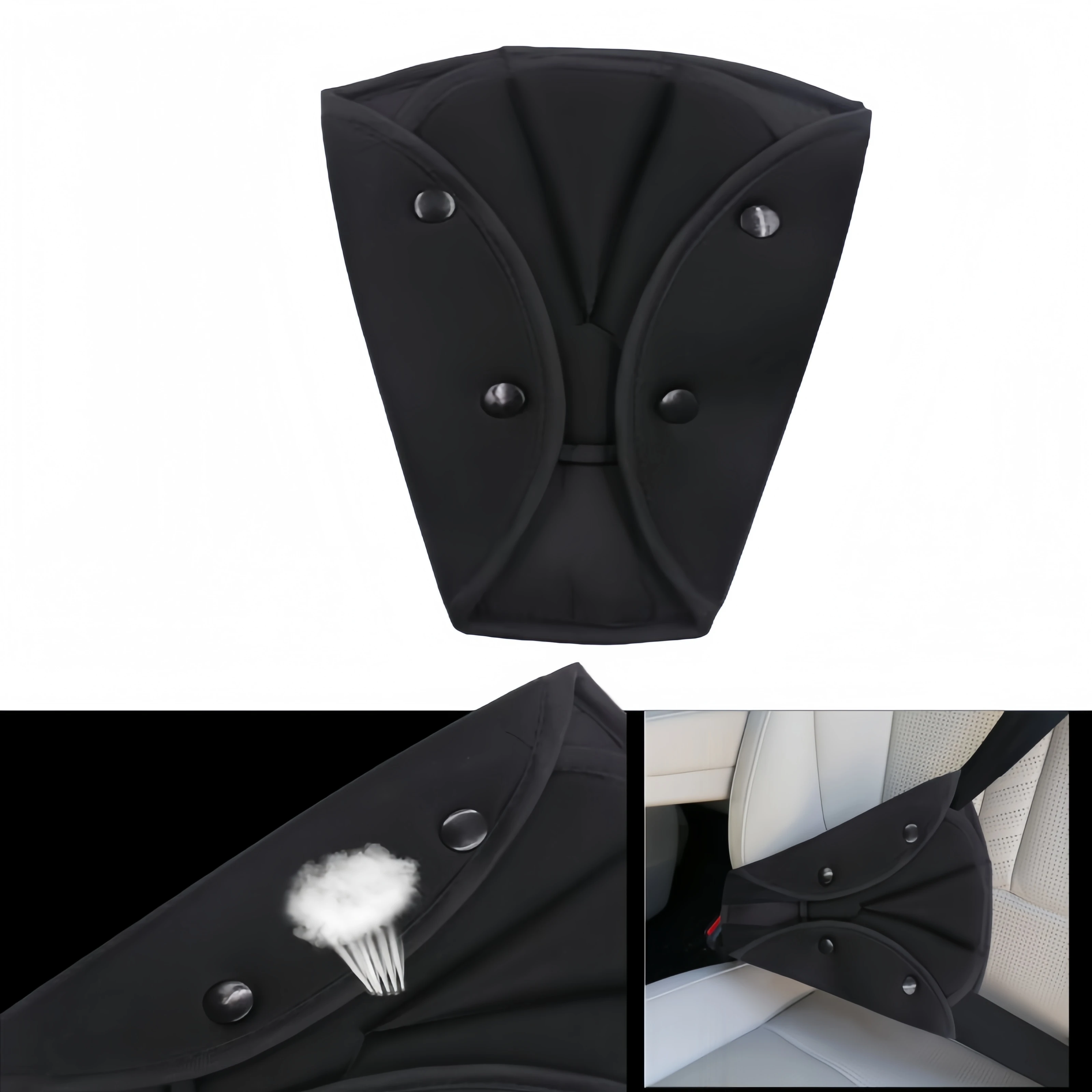 

Car Child Seat Belt Adjuster Triangle Fixer Anti Neck Strangulation Protect Body Soft Comfortable Strap Guide Accessories