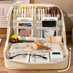 Kawaii Pencil Case Large Capacity Ladies Cosmetic Makeup Bag Pen Pouch Box For Girls Japanese Korean Schools Offices Supplies