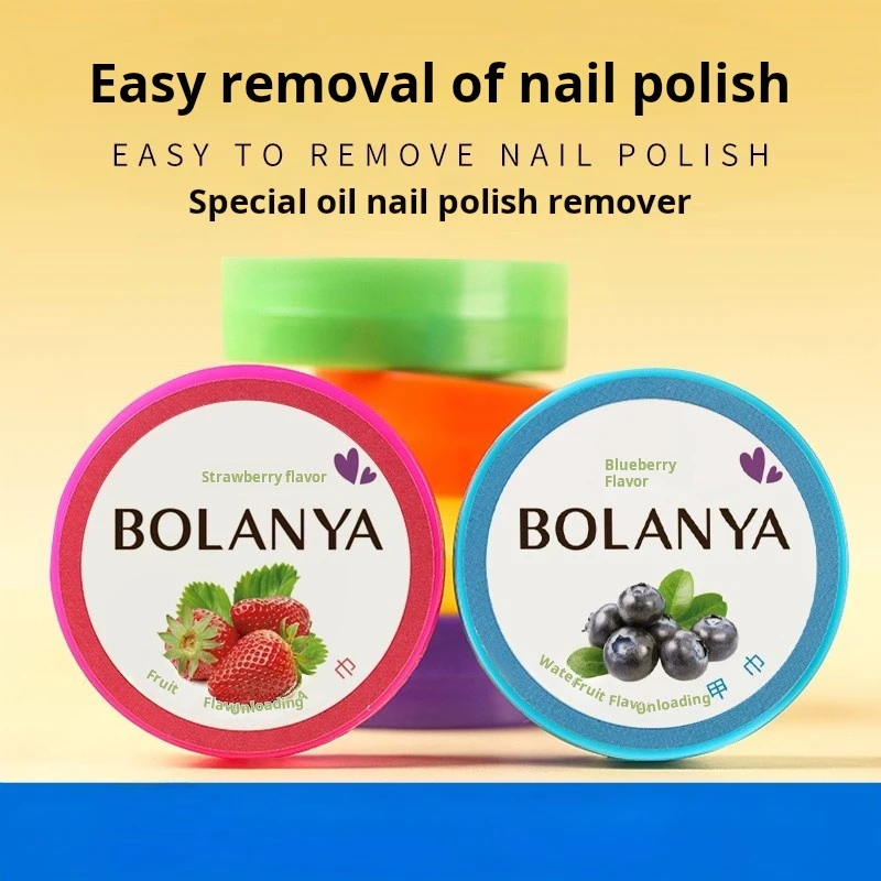 BOLANYA-Fruit unha polonês limpeza Cotton Tablet, remoção do prego, realce, limpeza, toalha