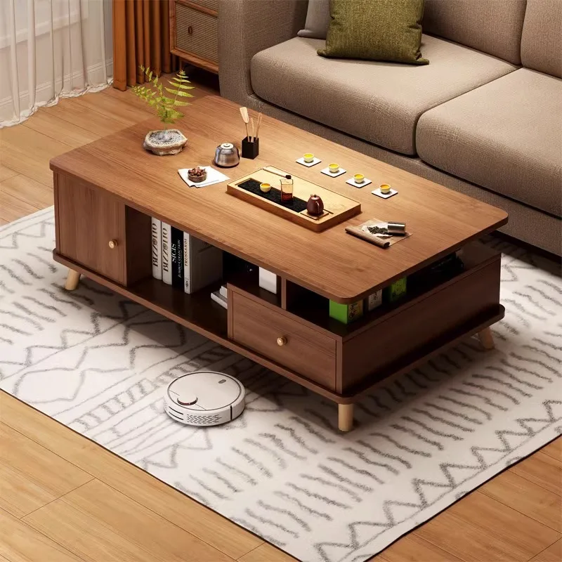 Coffee table living room household 2026 new small apartment sofa tea table simple rental house
