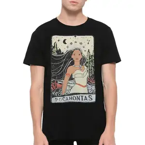 Áo phông Pocahontas dành cho nam và nữ, tee cotton, kích cỡ, POC-652154 6 Áo sơ mi chính của Pocahontas - 1