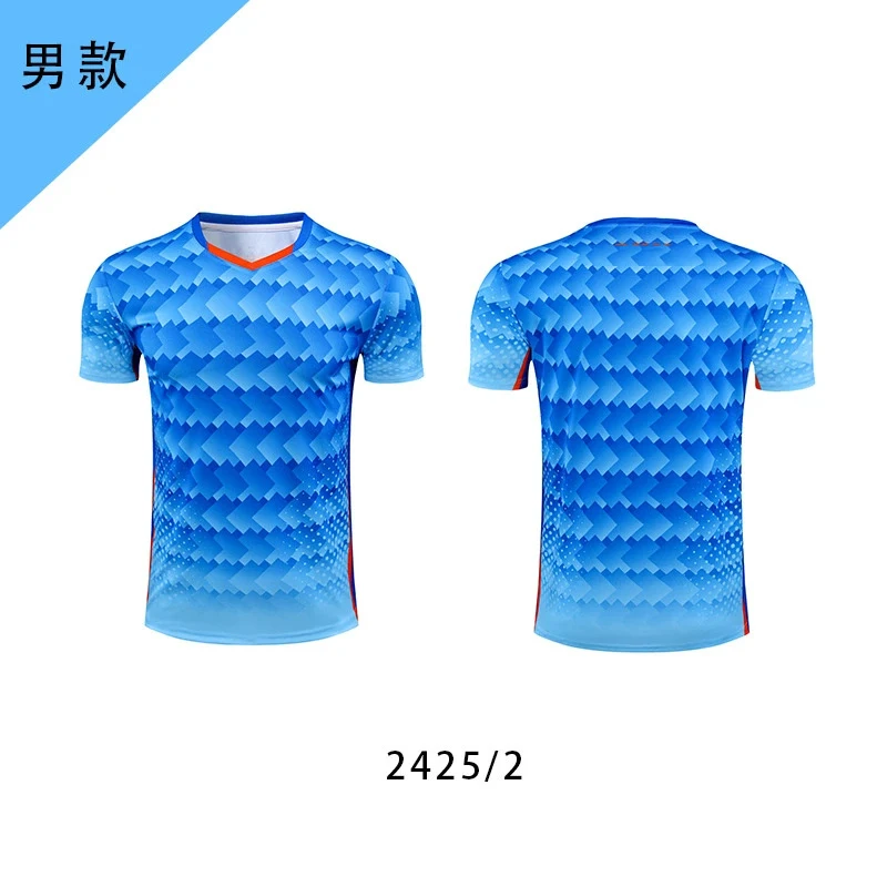 

2025 New summer 3D print LOGO men's sports fast drying breathable T-shirt running sports football training short sleeves