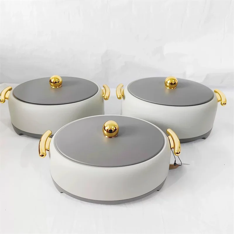 YYHC-3 Pcs Set Insulated Food Warmer Hot Pot Casserole With Stainless Steel Inner Tank Pot Thermal Food Warmers