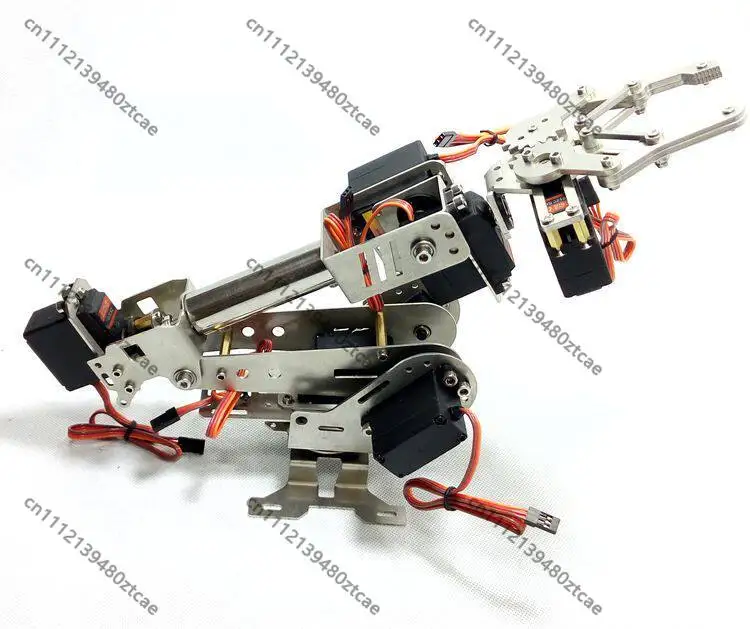 Stainless Steel 6-DOF Robotic Arm, Full Metal Digital Servo, for Teaching & Graduation Robot Projects