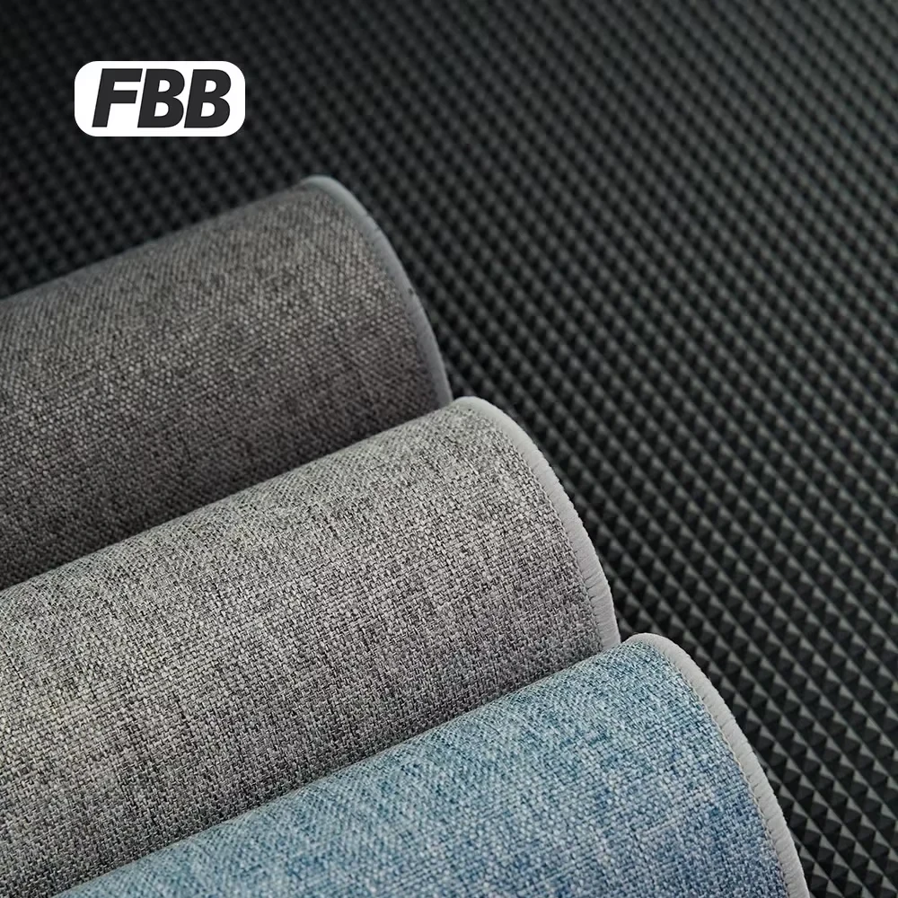

Льняной коврик для мыши FBB, большой утолщенный амортизирующий нескользящий 4 мм игровой коврик для киберспорта, прочный настольный коврик для ПК, геймер на заказ