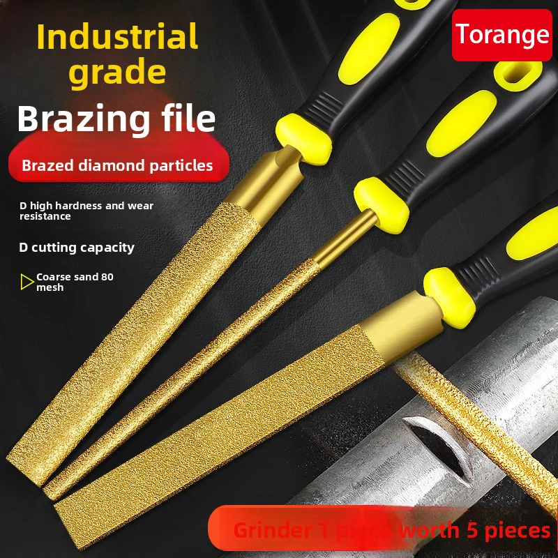 솔더 다이아몬드 파일, 평면 반원형, 6인치, 10인치, 12인치, 옥 금속, 녹 제거, 석재 연마, 8인치