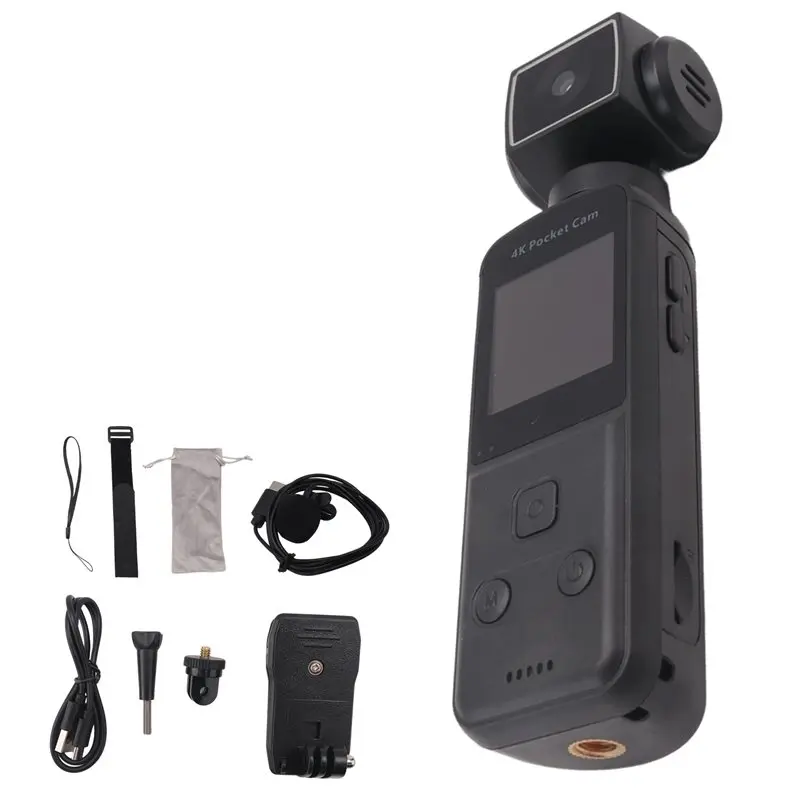 

Портативная цифровая камера Full-4K с экраном 1,33 дюйма, поворотом на 270 градусов, Wi-Fi передачей данных и записью видео для спорта