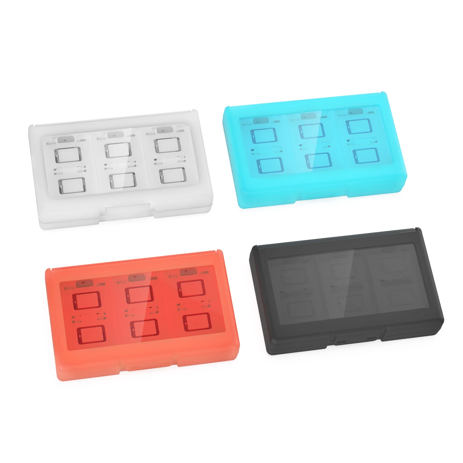 24-in-1 opbergdoos voor gamekaarten, geschikt voor Switch, Switch OLED en Switch 2. Draagbare, stevige beschermende opbergdoos met ruimte voor cartridges.