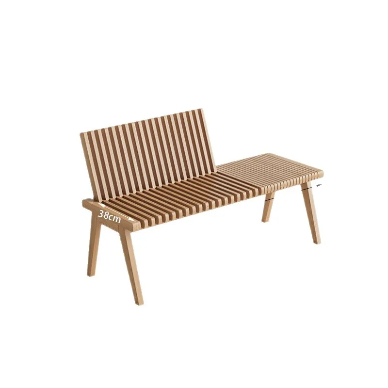 

Japanese-style household solid wood folding bench medieval shoe changing stool