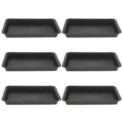 6 Pcs Flower Pot Tray Plant Saucers Trays Potting for Plants Desktop Planter Plates Catch Water Dishes Plastic Drip