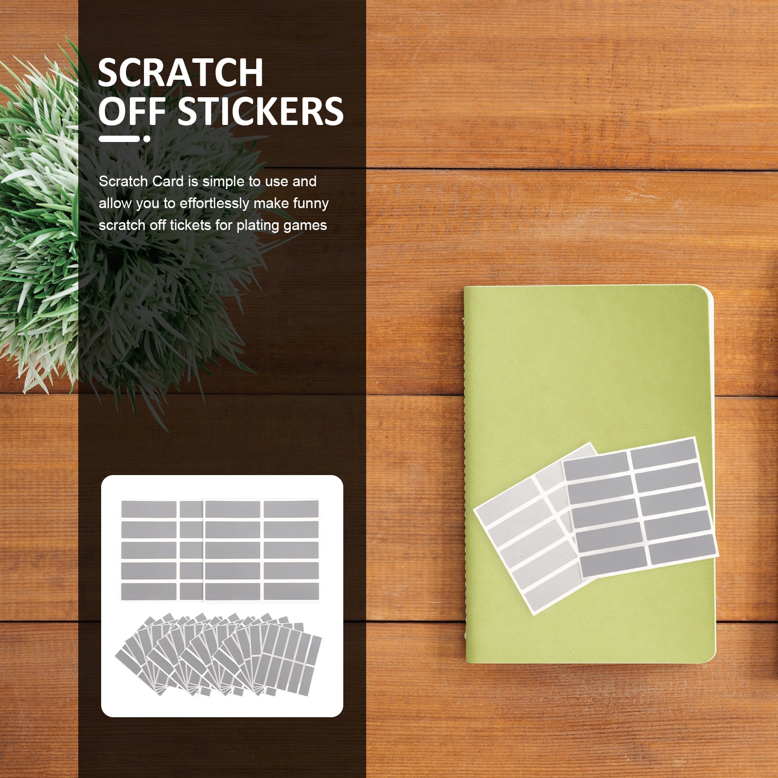 

50 Sheets Scratch Off Stickers Coloring Children Draw Paint Crafts Kids Books Scratchcards Move diy lottery game props