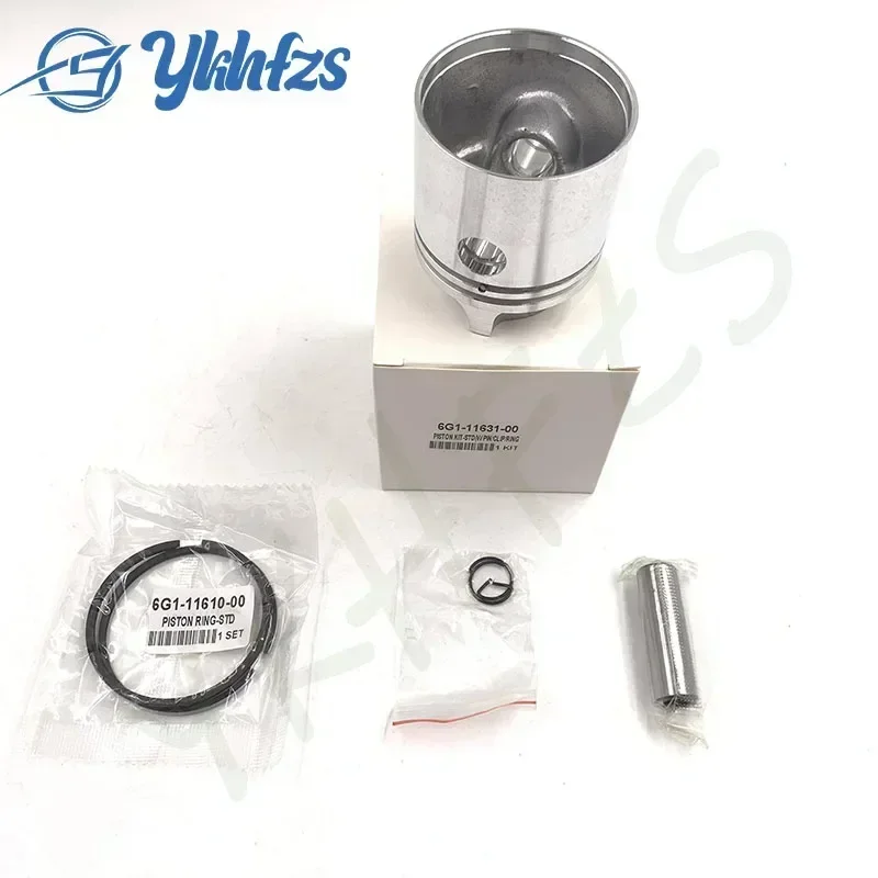 For Yamaha Outboard Motor 2 Stroke 6HP 8HP 6G1-11631-00 Diameter  50mm Boat Accessories 6G1-11631 Piston with Ring STD Kit