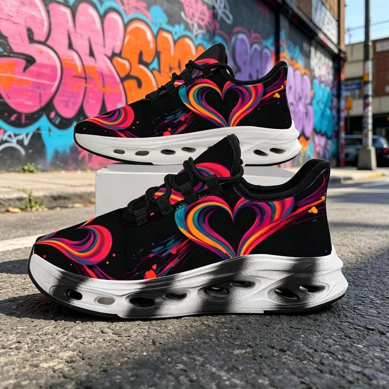 Ladies Men Running Shoes Sports Shoes Casual Shoes，Dreamy pink and blue gradient galaxy starry sky print is romantic