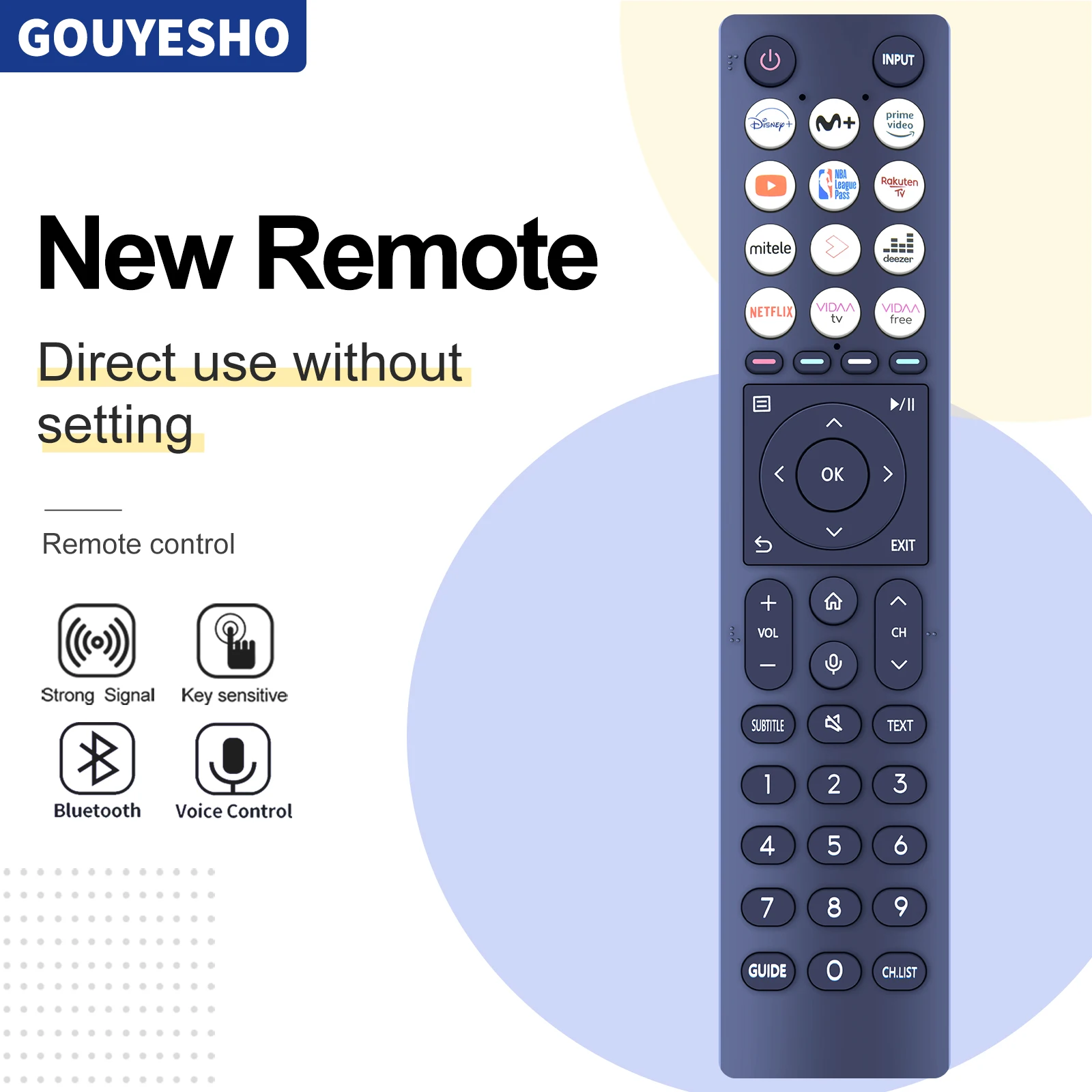 

New Remote Control ERF3B86H for Hisense Smart TV