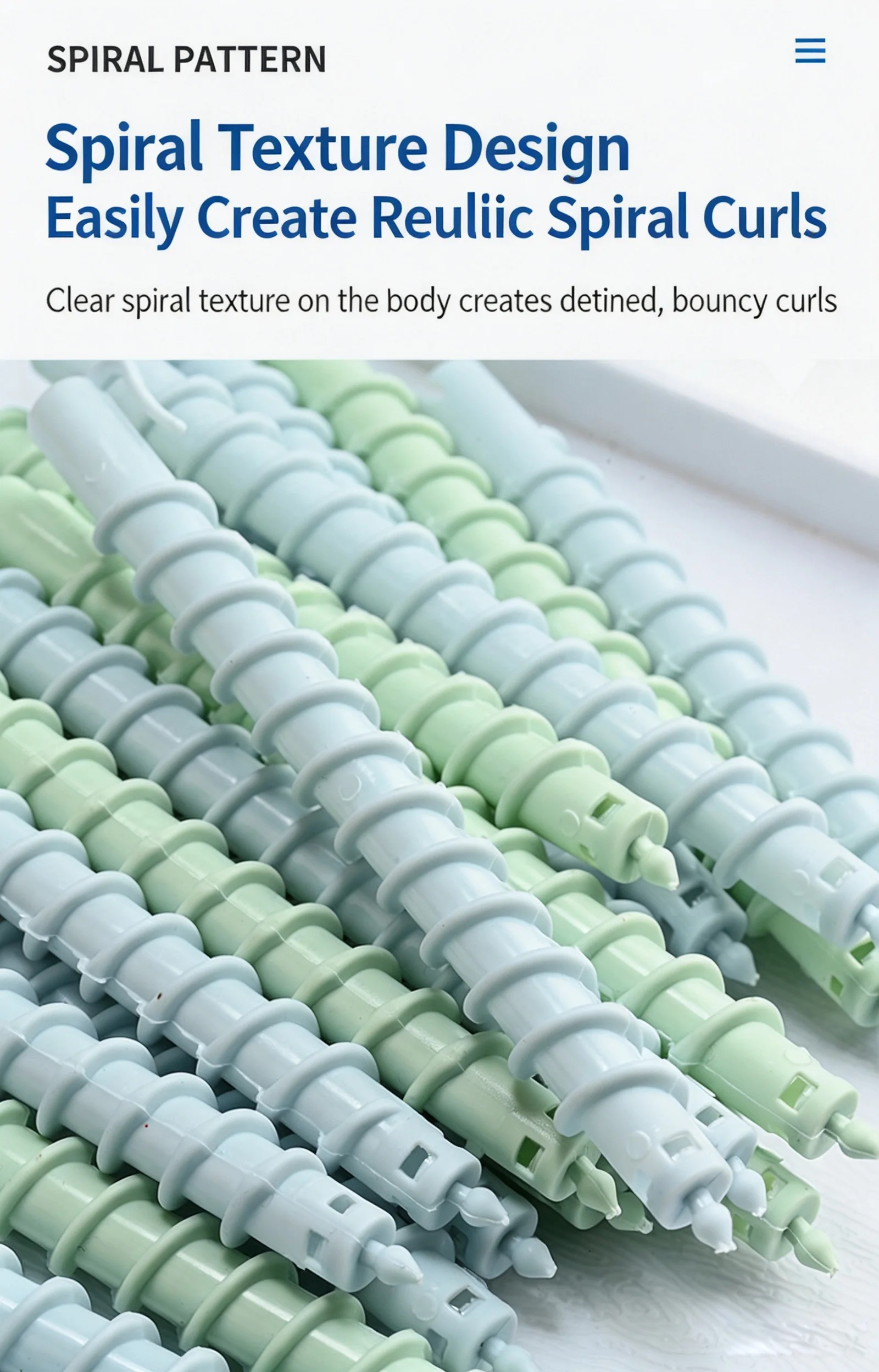 60 Stück Spiral-Lockenwickler ohne Hitze, ABS-Haarstyling-Sticks für DIY-Locken, für Salon und Heimgebrauch – Detail 3