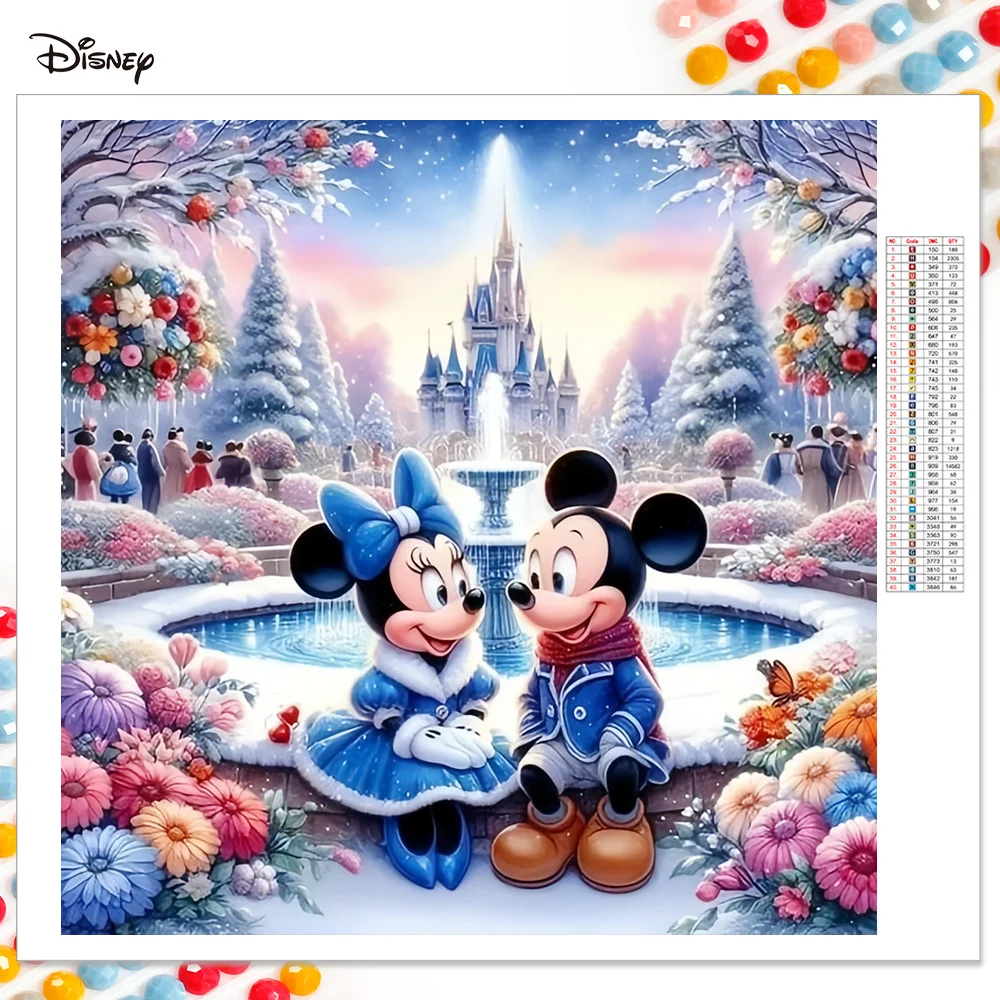 Disney Diamond Embroidery Mickey Mouse Picture Of Rhinestones Full Square Diamond Mosaic Animal Painting Minnie Wall Art