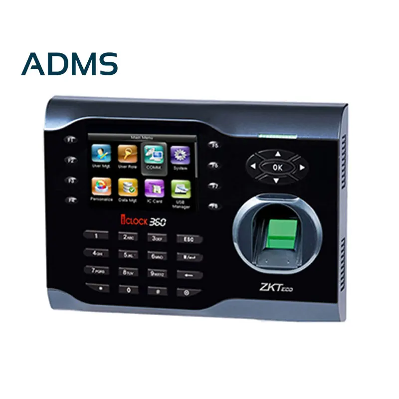 Iclock360 AMDS TCP/IP 3-дюймовые часы с цветным экраном, биометрический отпечаток пальца, система Linux