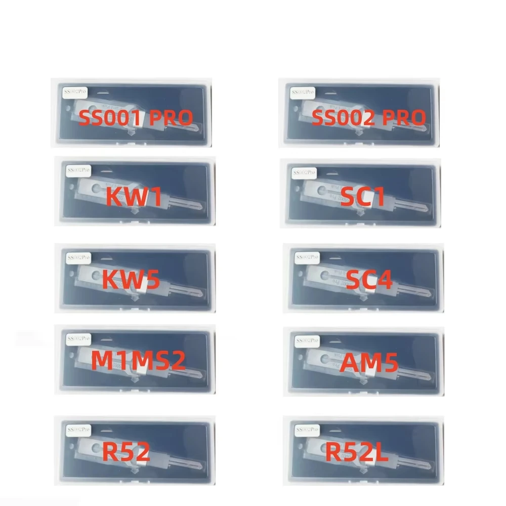 Lishi style 2 en 1 R52 R52L KW1 KW5 SC1 SC4 AM5 M1MS2 SS001 PRO SS002 PRO CIVIL LOCK SMITH TOOLS