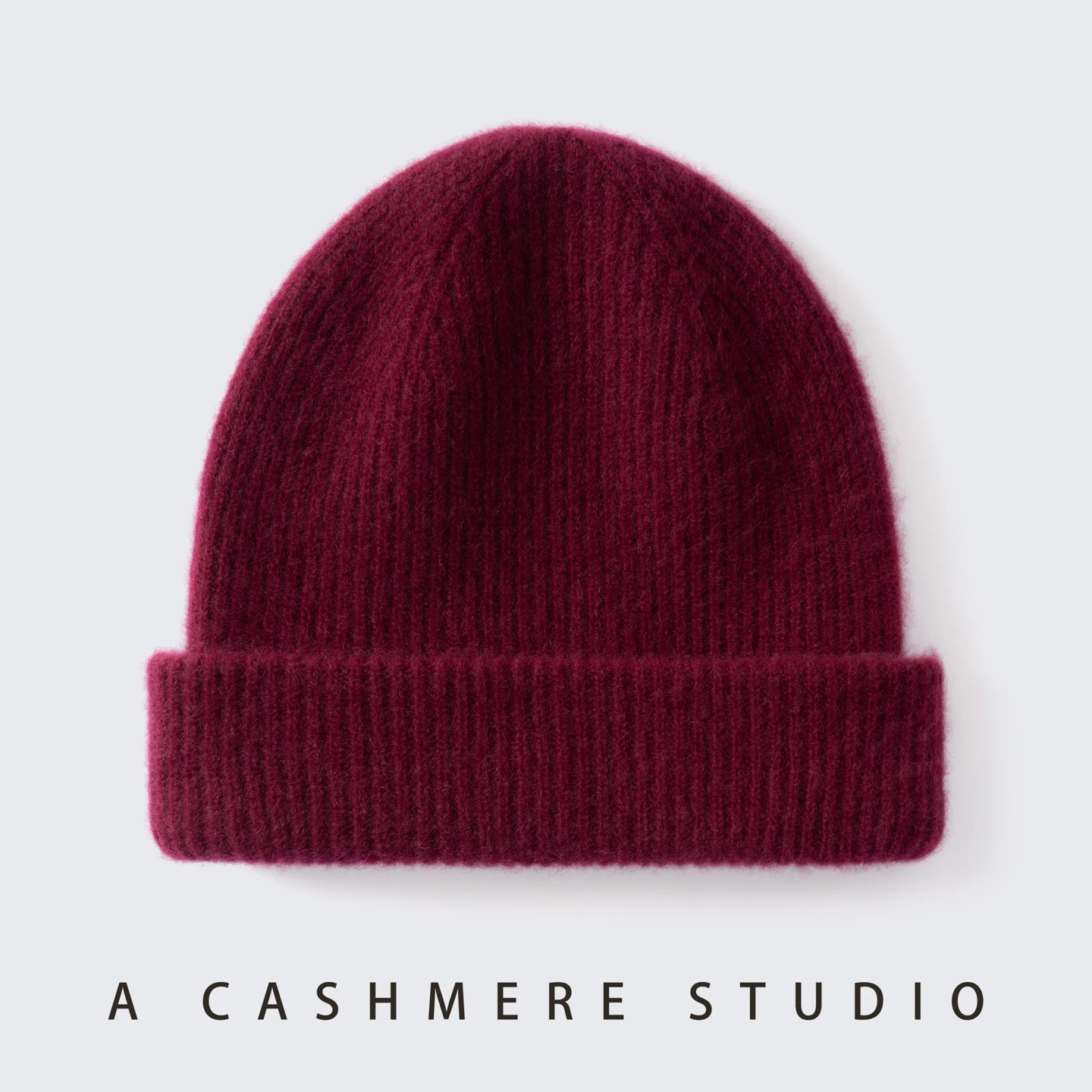 Winter Women's Warm Caps Thickened Cashmere Double-Deck Knitted Cuffed Beanie Hat Outdoor Casual Hats for Man