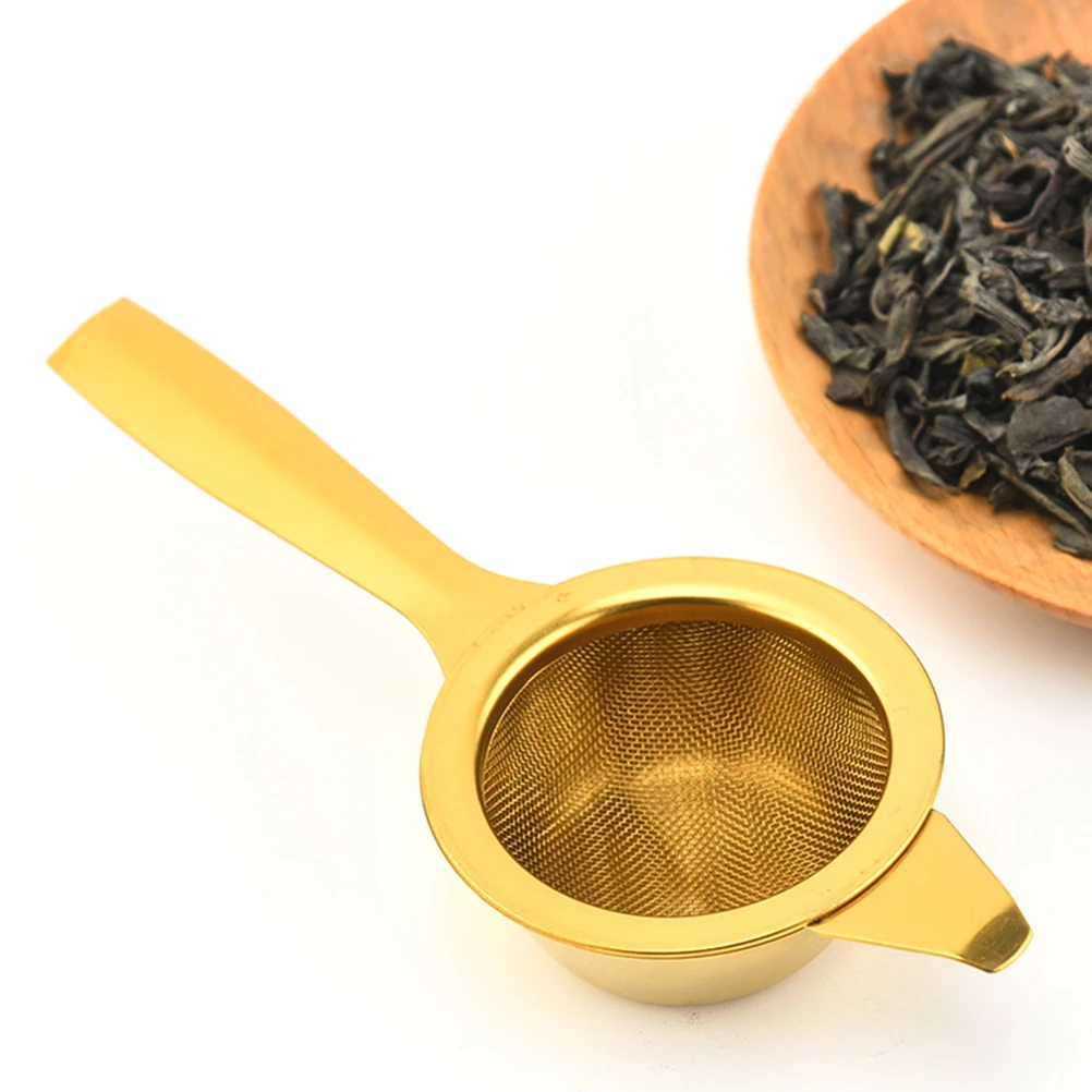 

Stainless Steel Tea Infuser Long Handle Fine Mesh Loose Tea Strainer Practical Home Restaurant Use Coffee Strainer