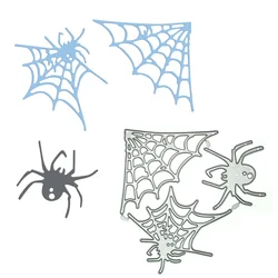 Metal Die Cuts Set Spider Web Cobweb Pattern Papercraft Punch Cutting Knife For Card Scrapbooking Clipart Postcard Decorating