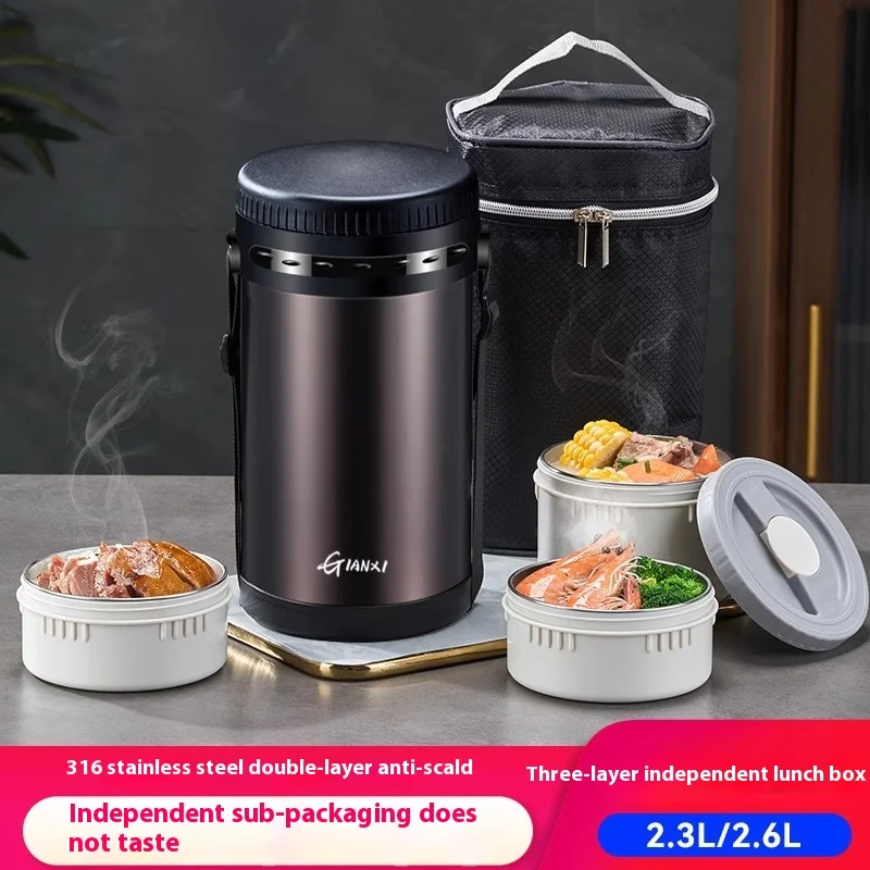 

Gianxi Insulated Lunch Box Stew Beaker Office Worker Stainless Steel Lunch Box Bento Box Lunch Box Extra Long Insulated Bucket