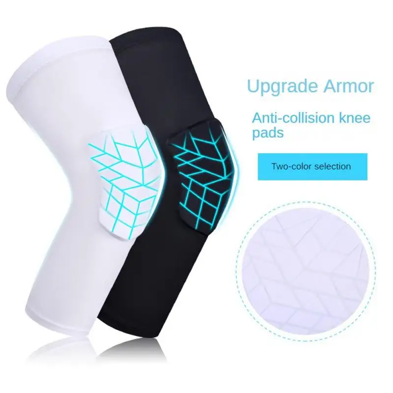 1 PC Compression Knee Pads Long Leg Sleeves Brace Knee Support Protection for Basketball, Football, Volleyball, Running, Cycling