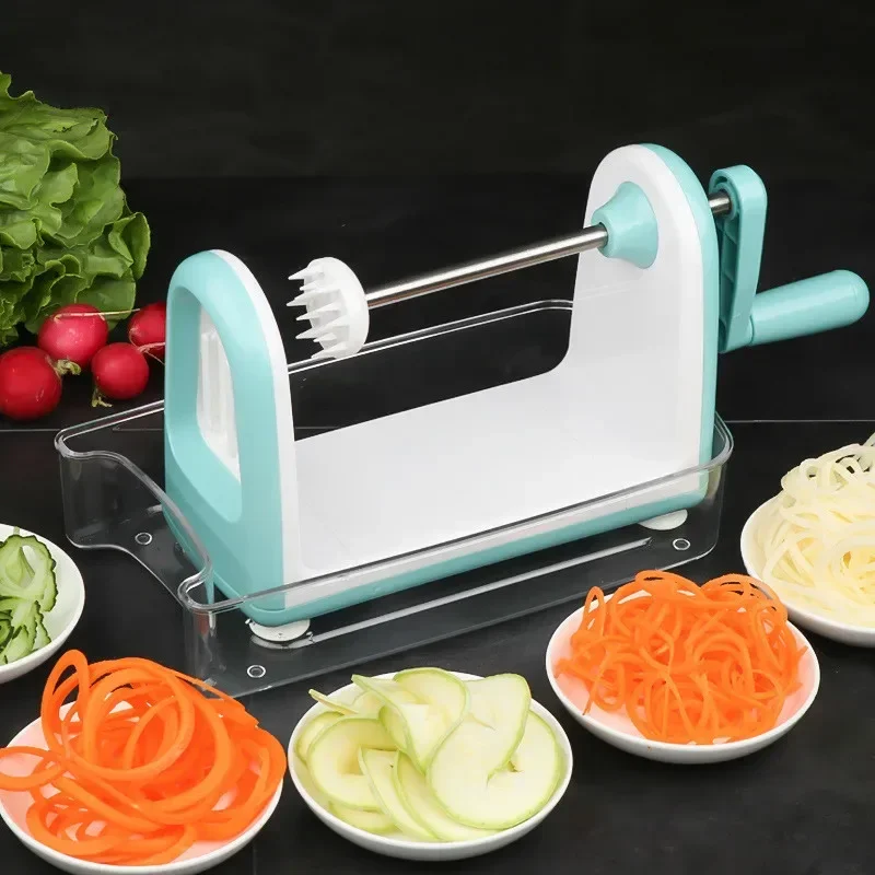 Rotary Spiralizer Vegetables Slicer Cheese Vegetable Grater Shredder Zucchini Noodle Maker Spaghetti Spiralizer